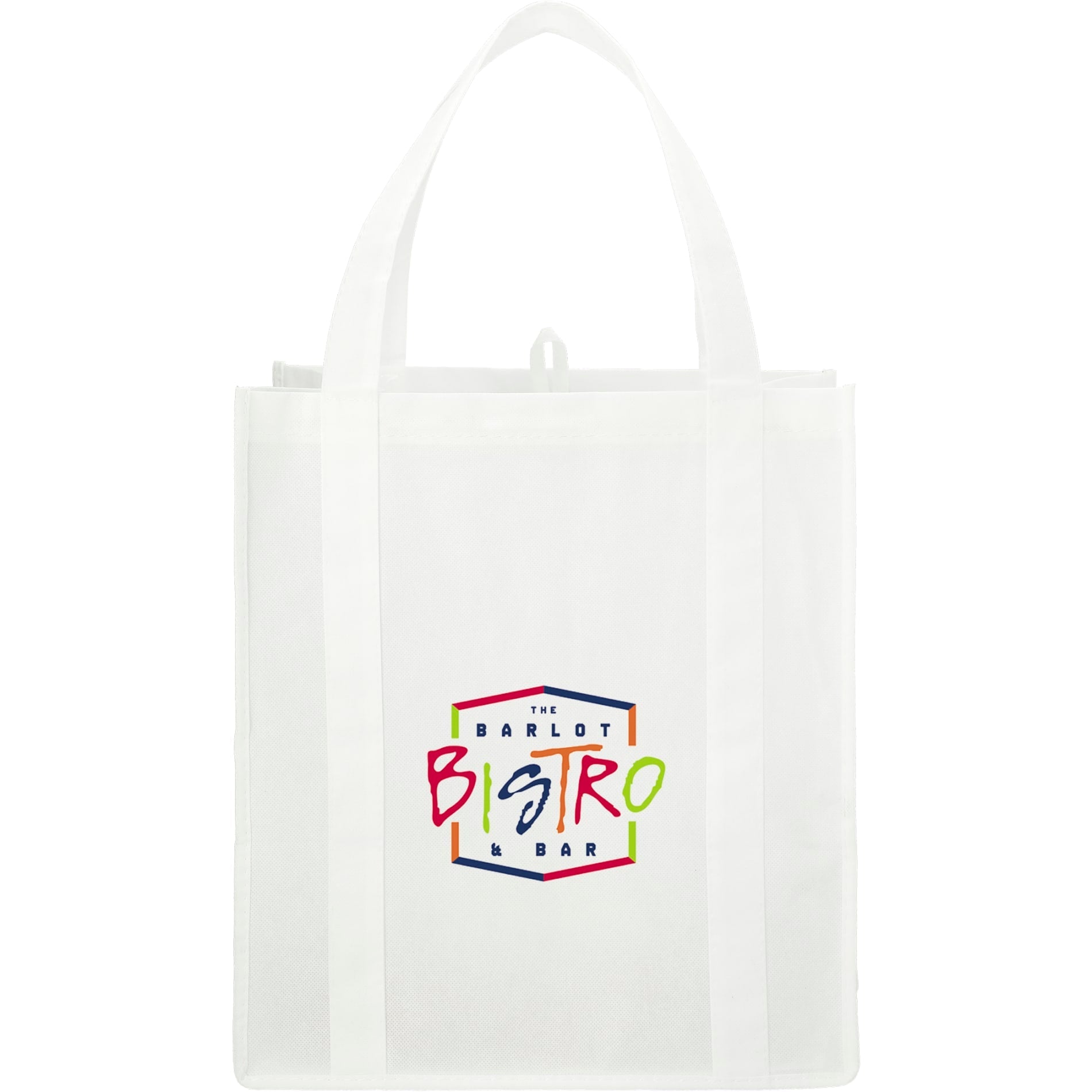 Hercules Non - Woven Grocery Tote - Etchified - Etchified - SM-7427WH