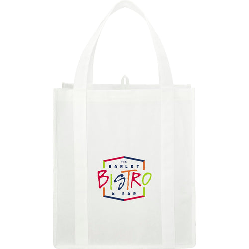 Hercules Non - Woven Grocery Tote - Etchified - Etchified - SM-7427WH