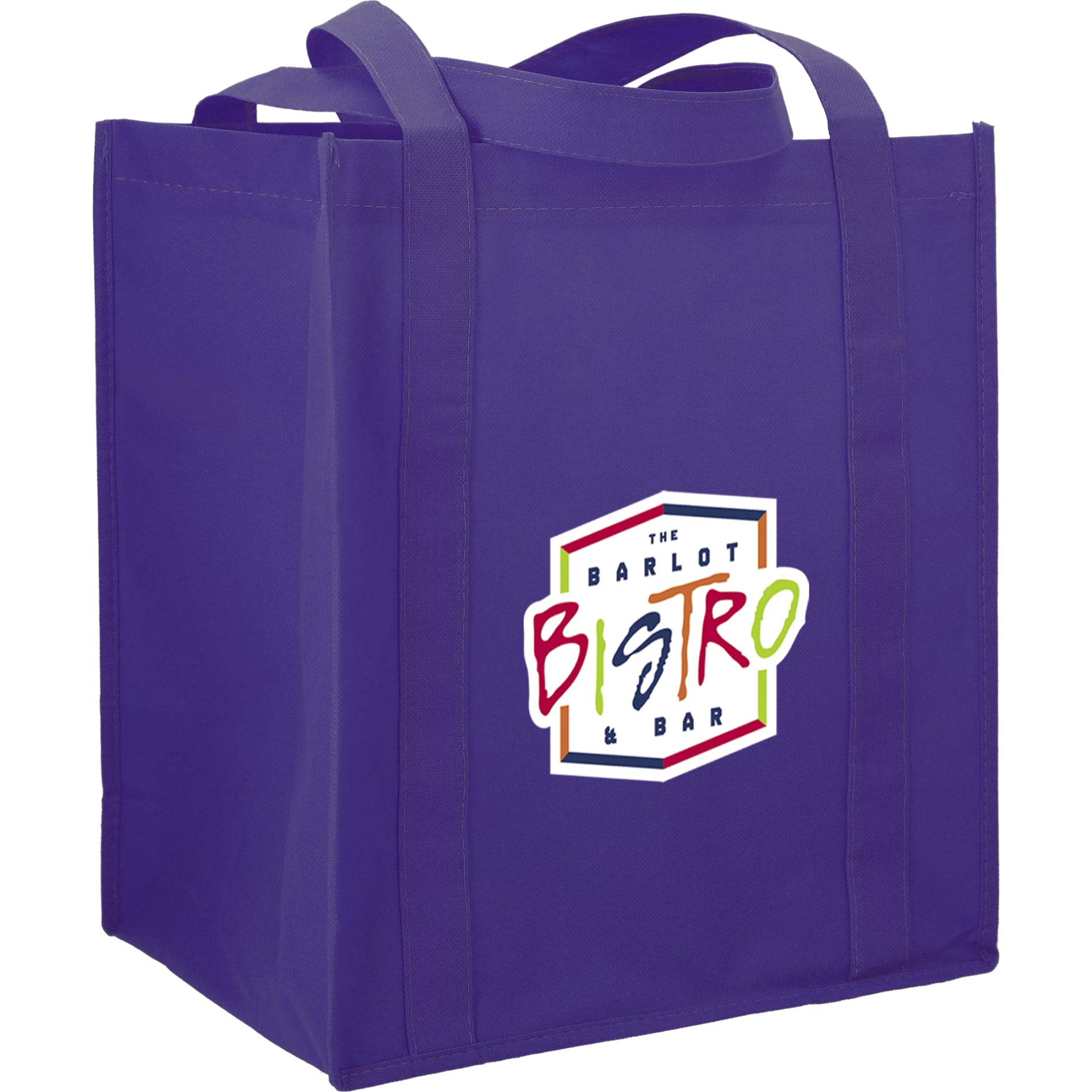 Hercules Non - Woven Grocery Tote - Etchified - Etchified - SM-7427WH