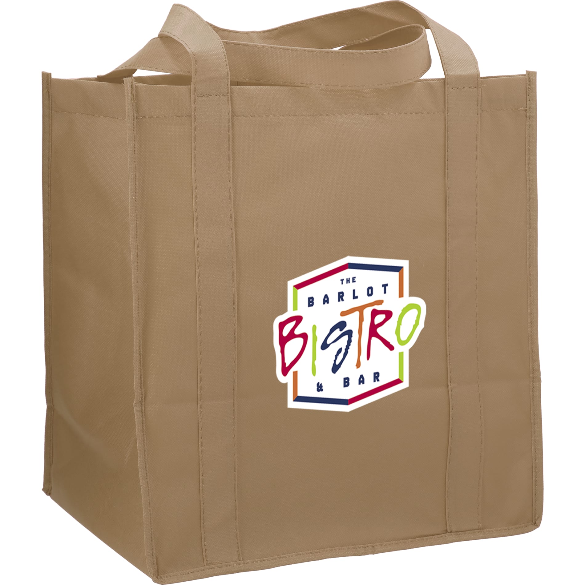 Hercules Non - Woven Grocery Tote - Etchified - Etchified - SM-7427WH