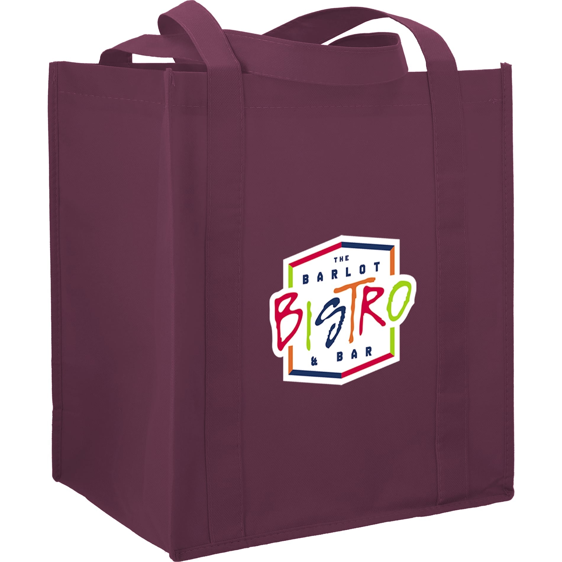 Hercules Non - Woven Grocery Tote - Etchified - Etchified - SM-7427WH