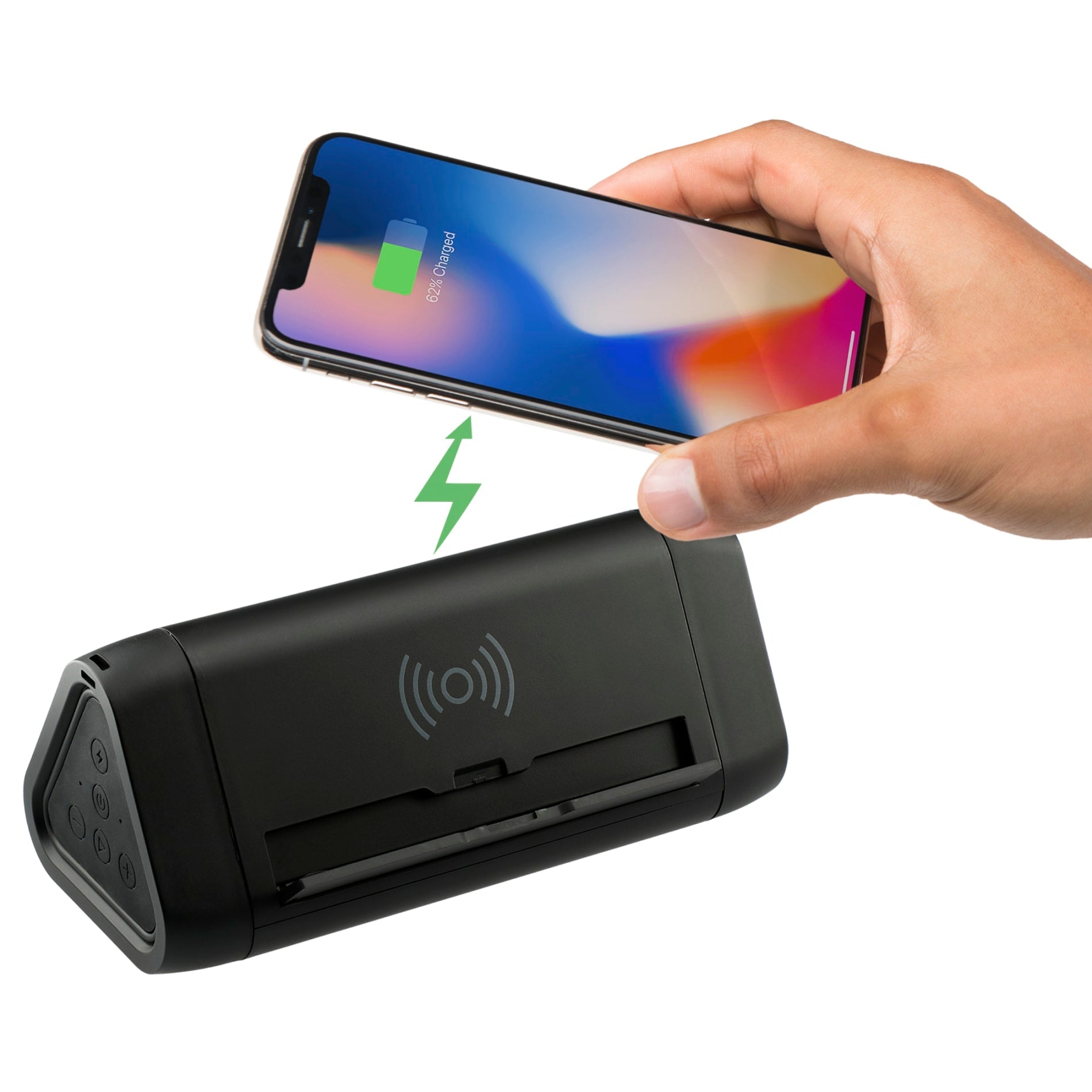High Sierra Outdoor Speaker & Wireless PowerBank - Etchified - Etchified - 8053-07BK