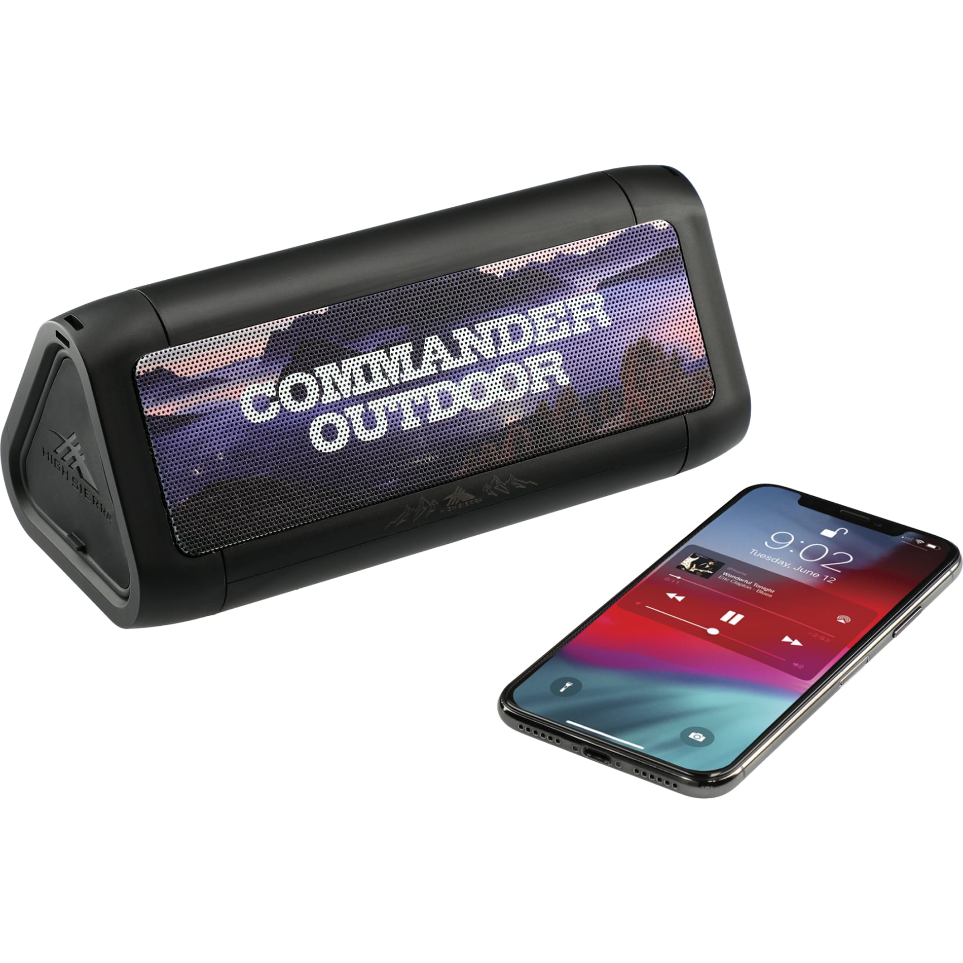 High Sierra Outdoor Speaker & Wireless PowerBank - Etchified - Etchified - 8053-07BK