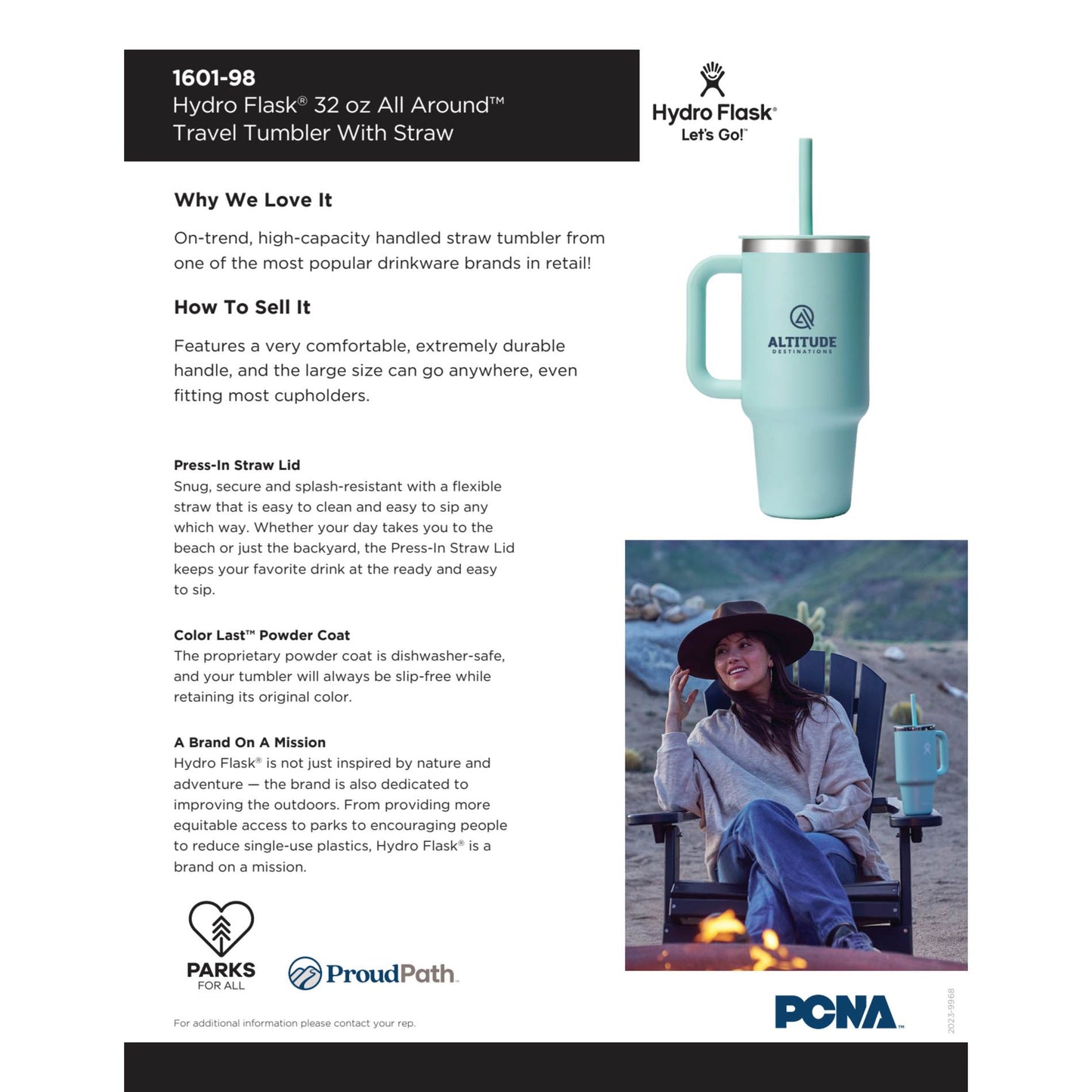 Hydro Flask® All Around Travel Tumbler 32oz - Etchified - Etchified - 1601-98TRILM