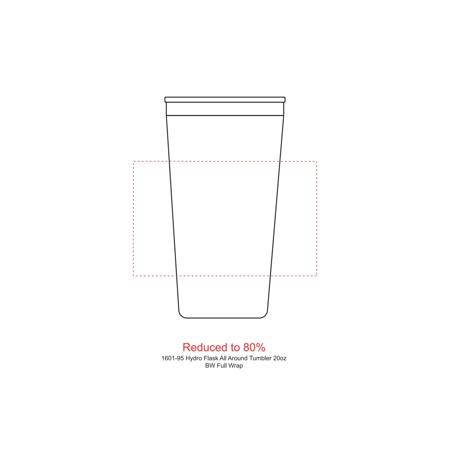 Hydro Flask® All Around™ Tumbler 20oz - Etchified - Etchified - 1601-95WH