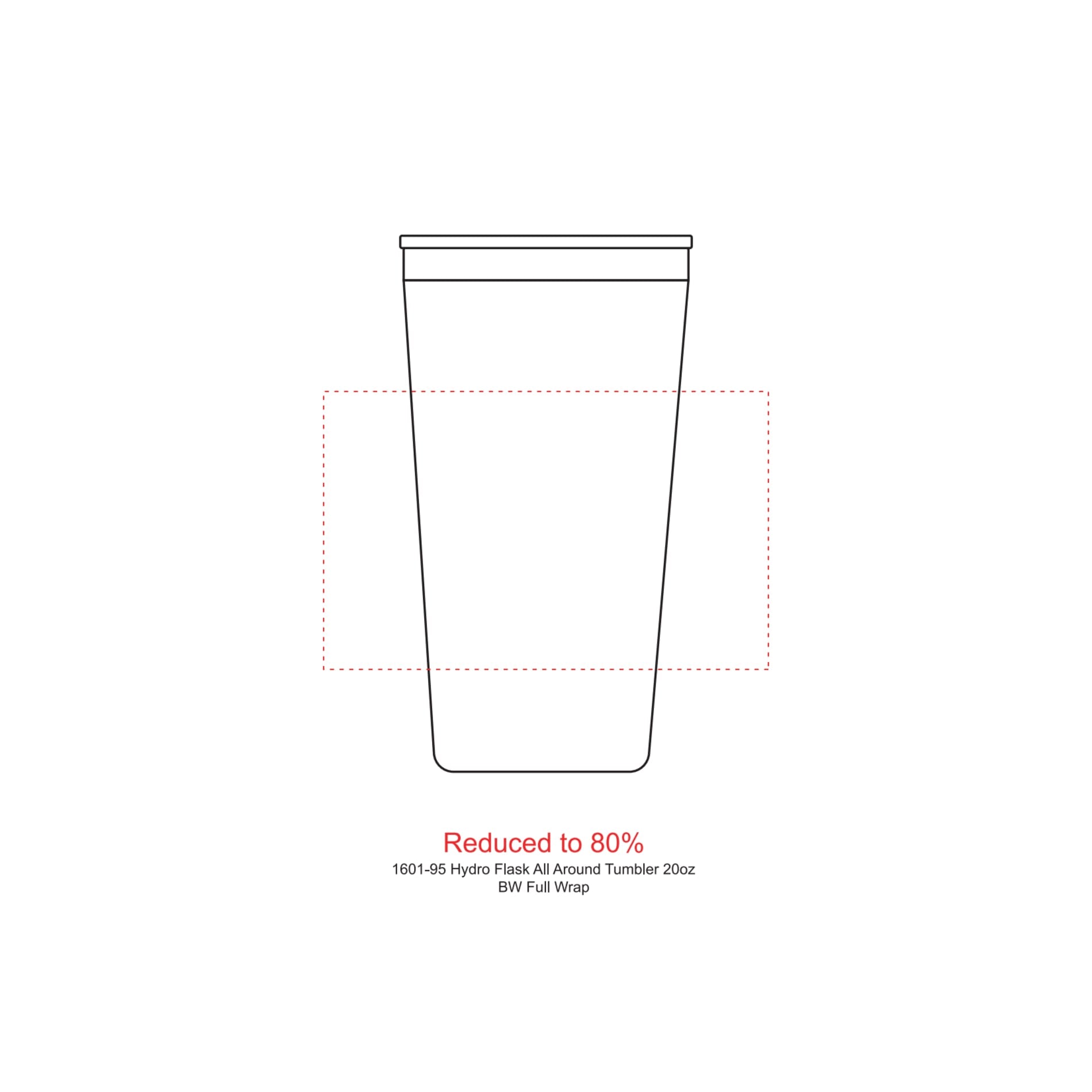 Hydro Flask® All Around™ Tumbler 20oz - Etchified - Etchified - 1601-95WH