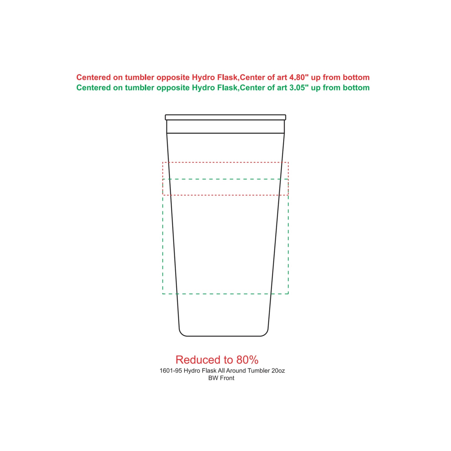 Hydro Flask® All Around™ Tumbler 20oz - Etchified - Etchified - 1601-95WH