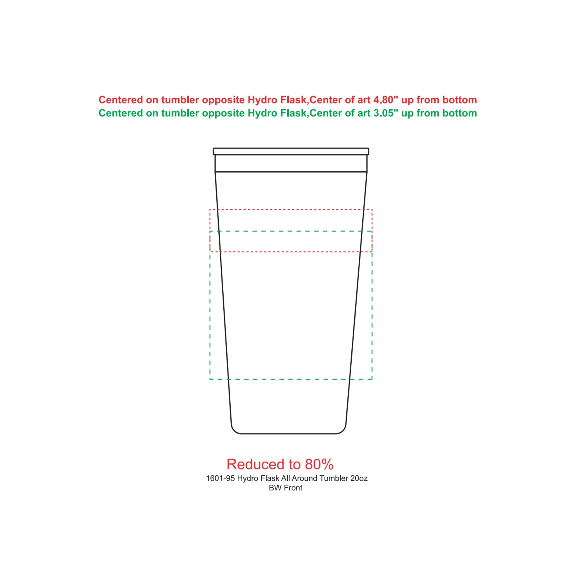 Hydro Flask® All Around™ Tumbler 20oz - Etchified - Etchified - 1601-95WH