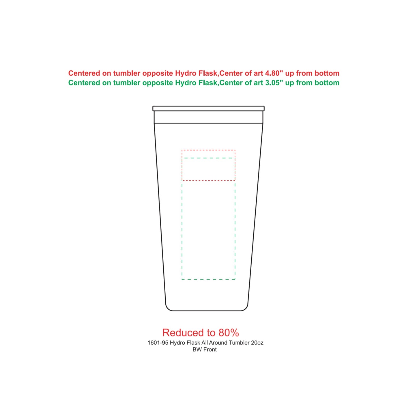 Hydro Flask® All Around™ Tumbler 20oz - Etchified - Etchified - 1601-95WH