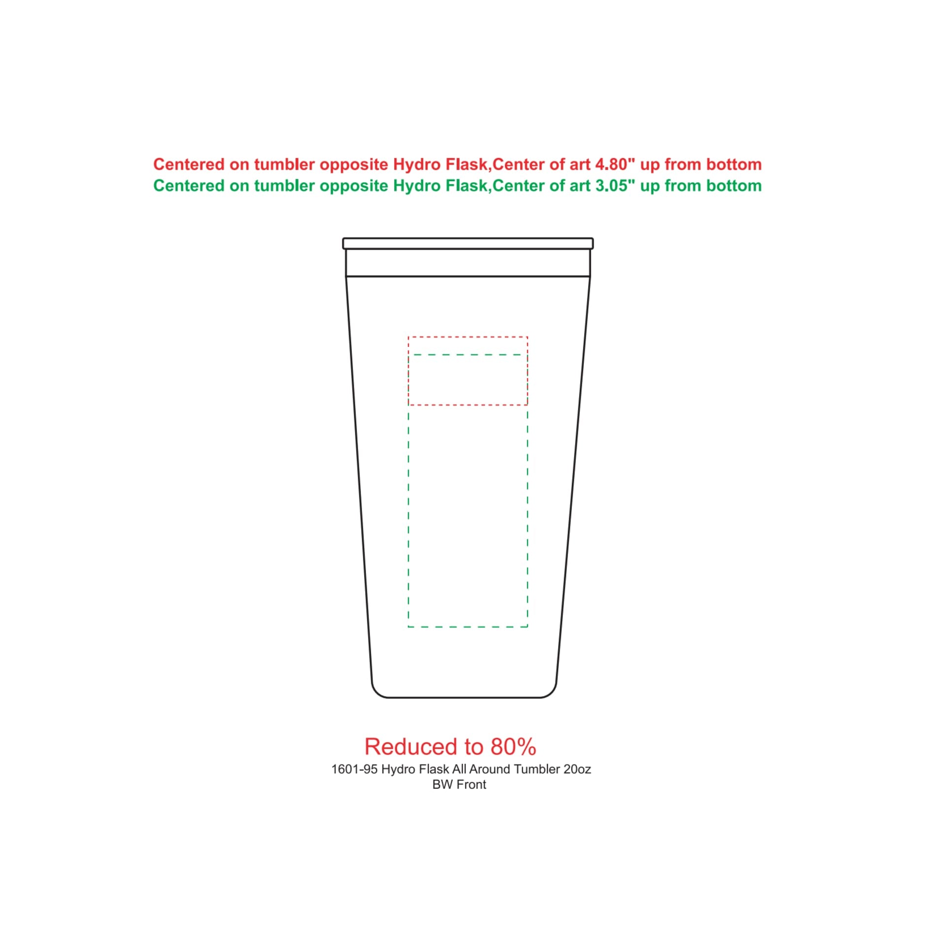 Hydro Flask® All Around™ Tumbler 20oz - Etchified - Etchified - 1601-95WH