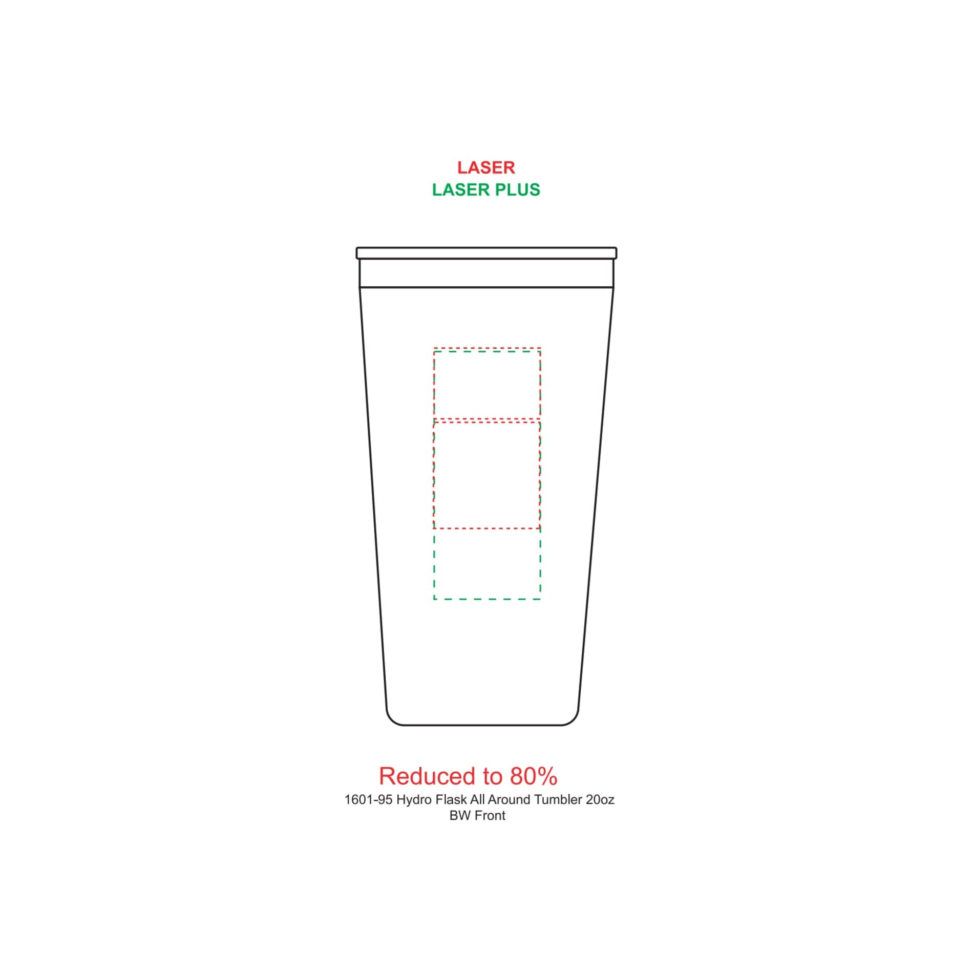 Hydro Flask® All Around™ Tumbler 20oz - Etchified - Etchified - 1601-95WH