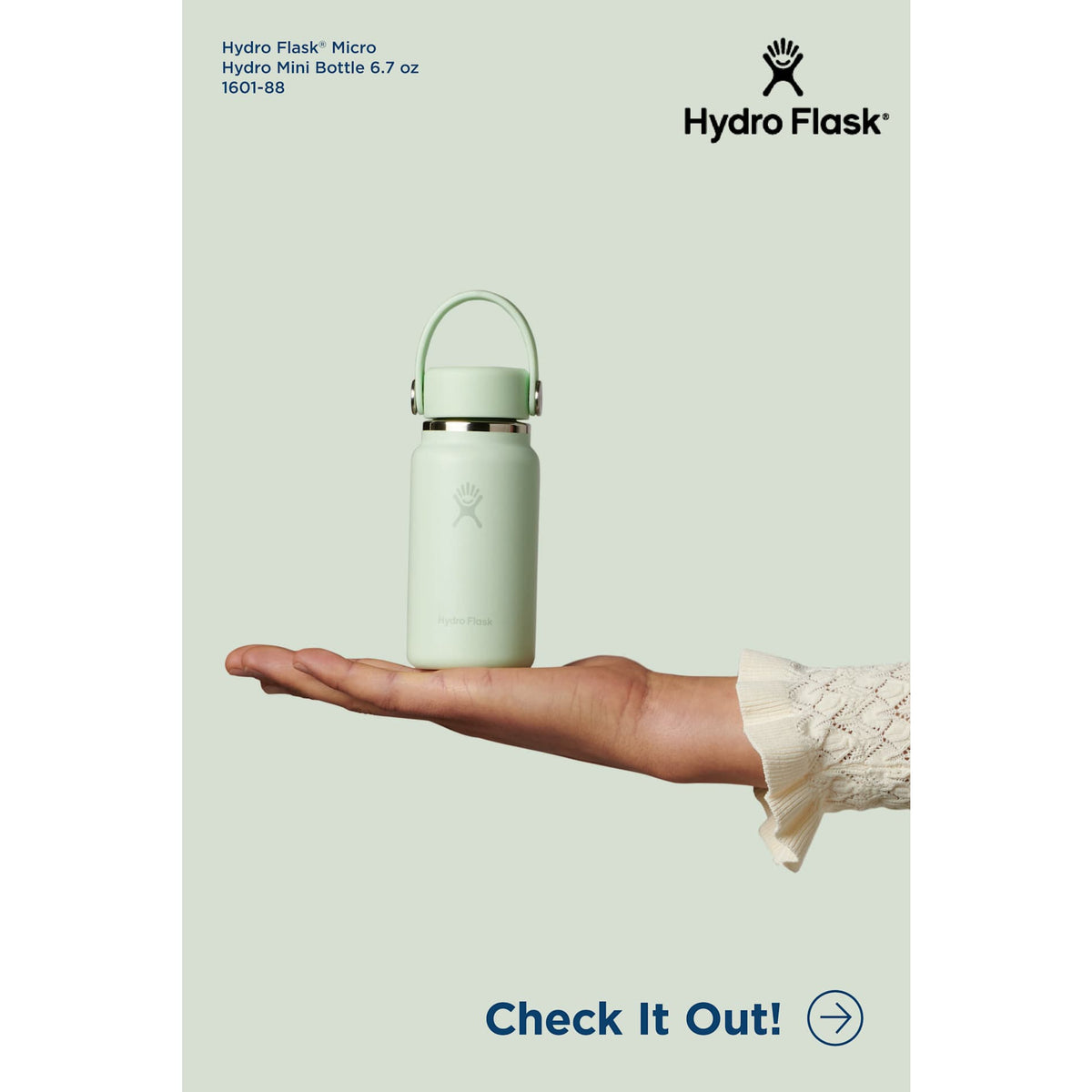 Hydro Flask® Micro Hydro Bottle 200ml - Etchified - Etchified - 1601-88BK