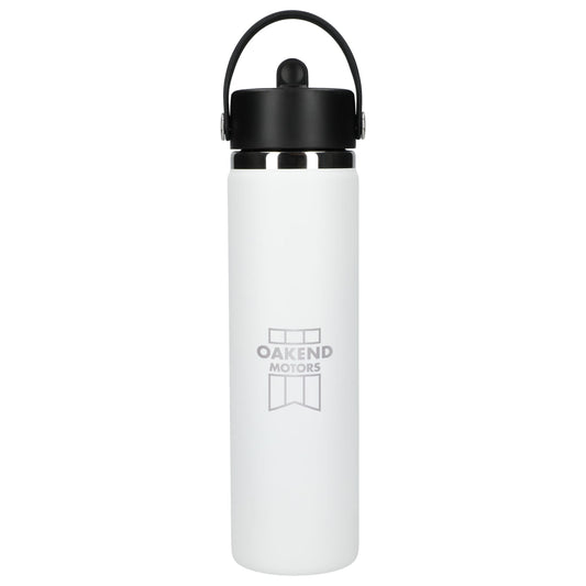 Hydro Flask® Wide Mouth w/ Flex Straw Cap 24oz - Etchified - Etchified - 1601-96WH