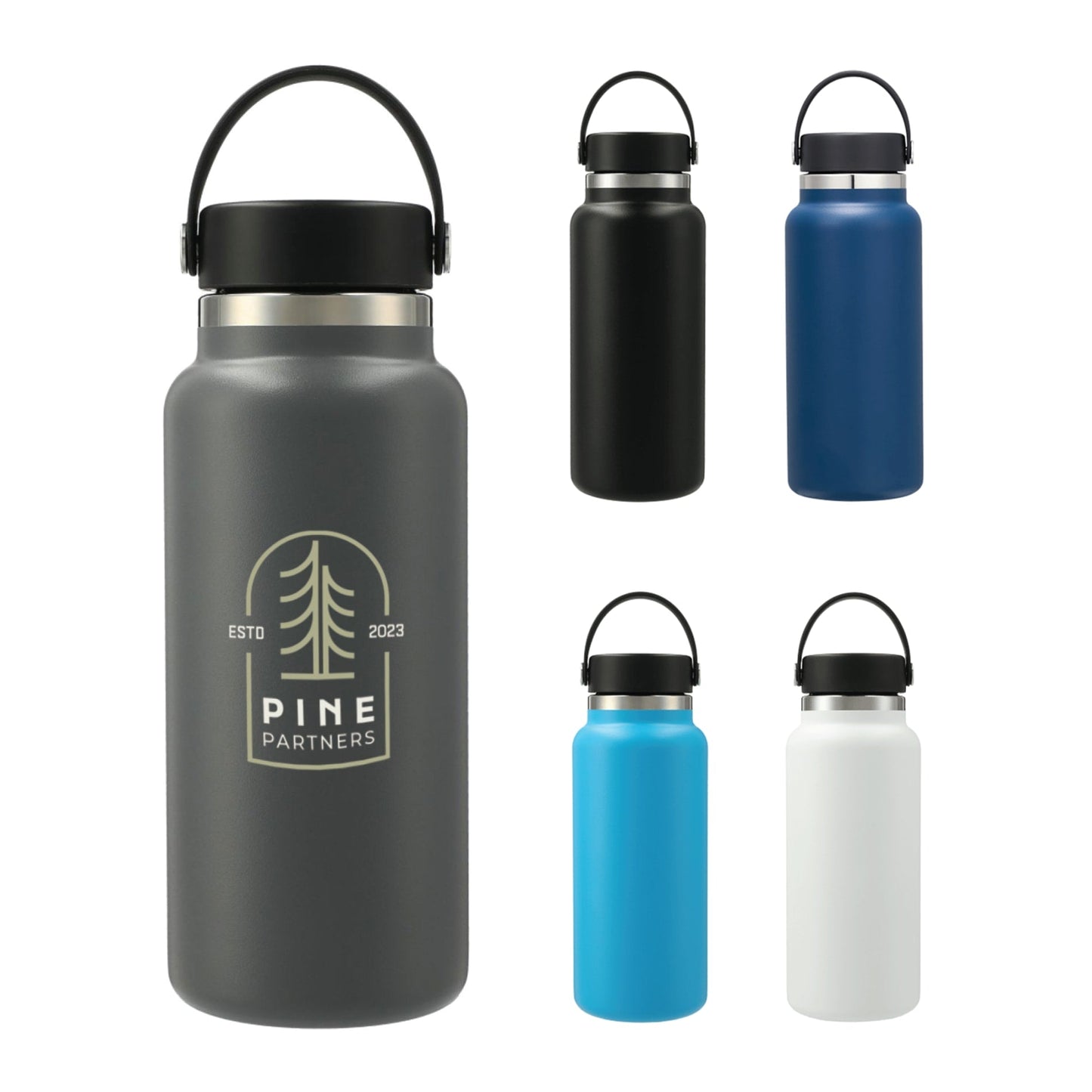 Hydro Flask® Wide Mouth With Flex Cap 32oz - Etchified - Etchified - 1601-92ST