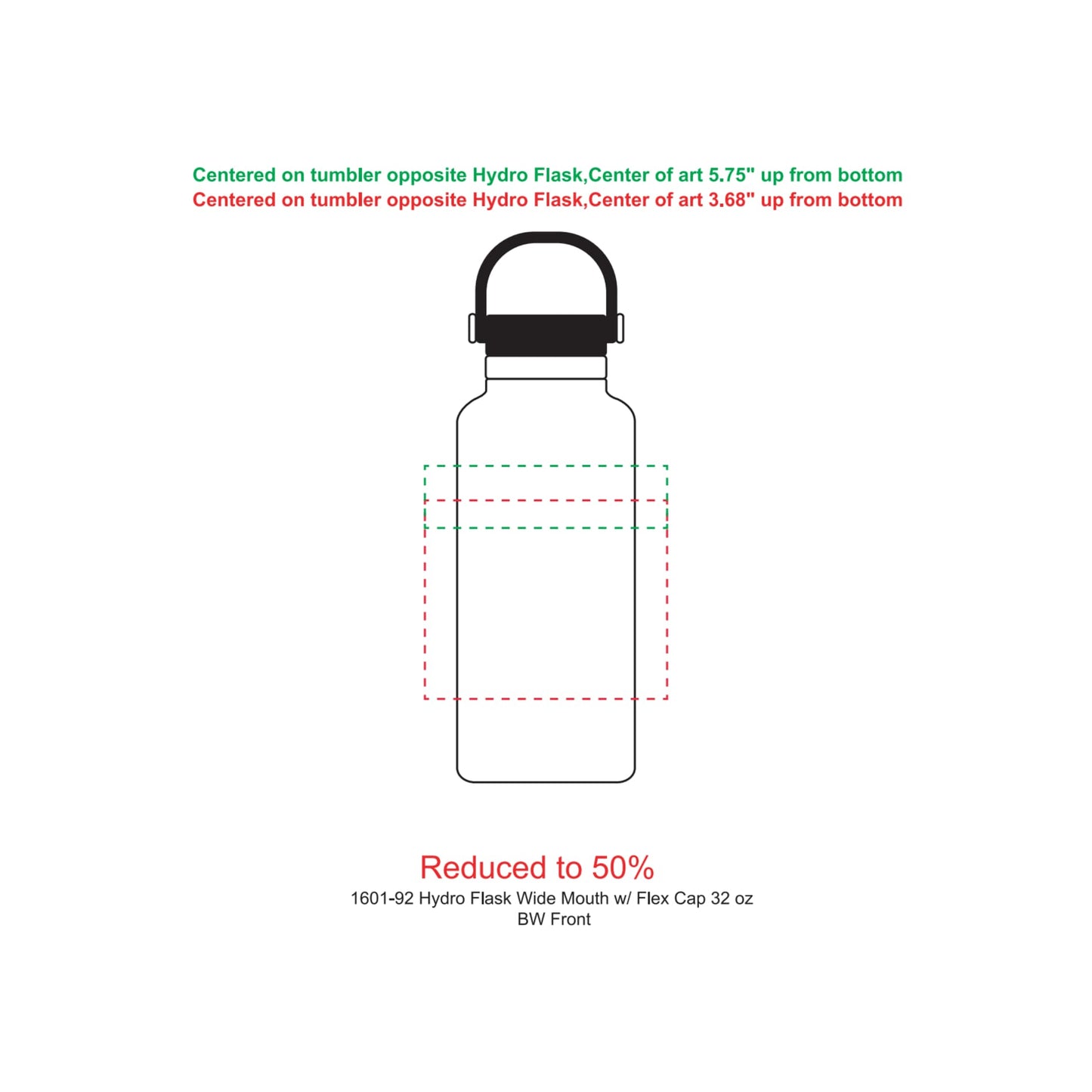 Hydro Flask® Wide Mouth With Flex Cap 32oz - Etchified - Etchified - 1601-92WH