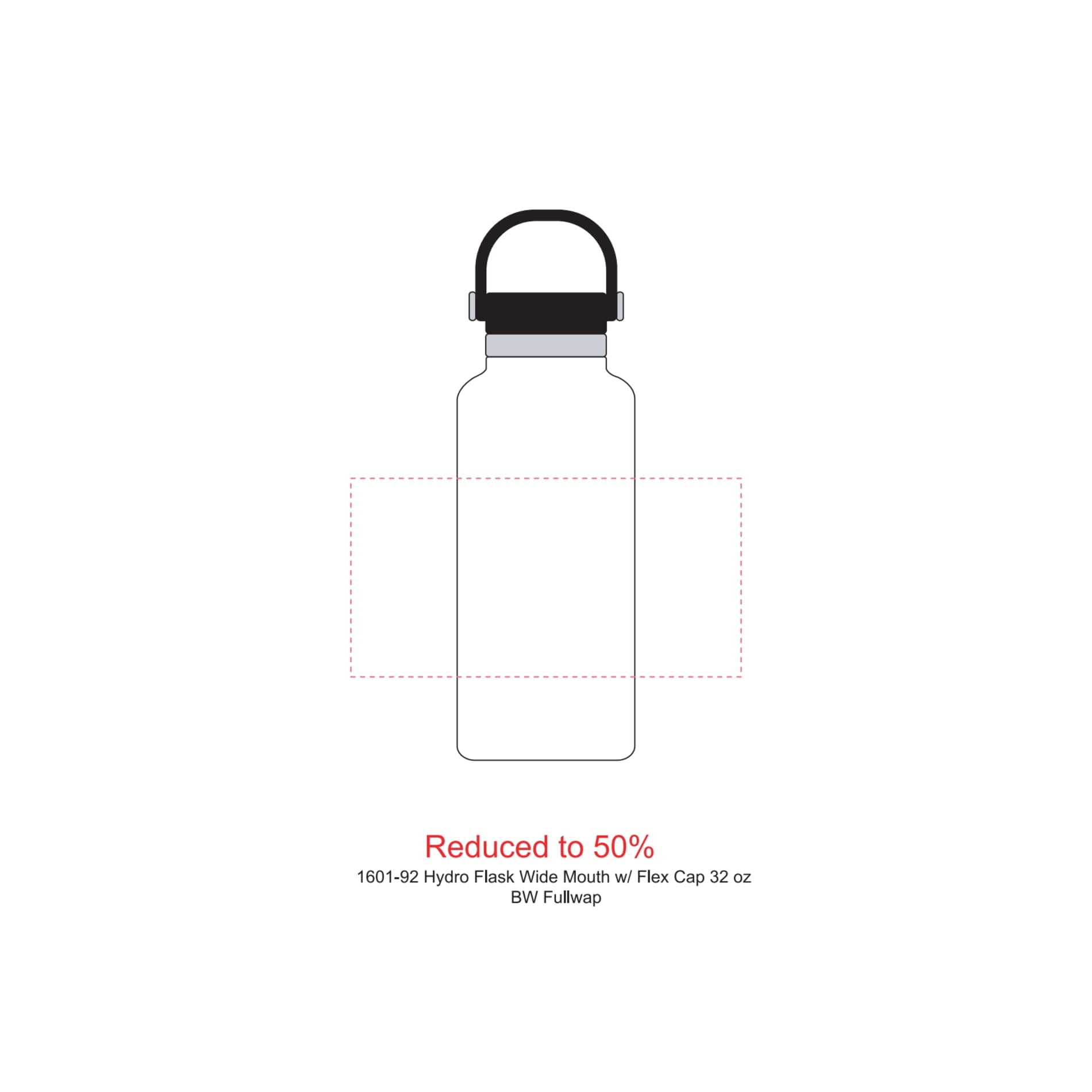 Hydro Flask® Wide Mouth With Flex Cap 32oz - Etchified - Etchified - 1601-92WH