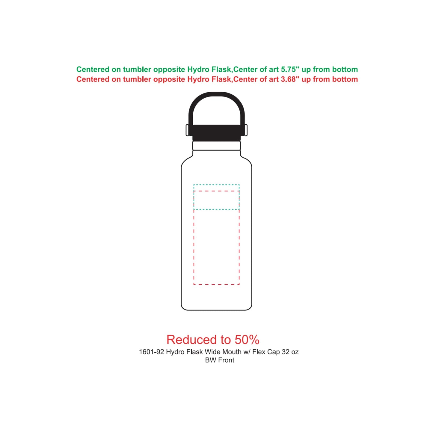 Hydro Flask® Wide Mouth With Flex Cap 32oz - Etchified - Etchified - 1601-92WH