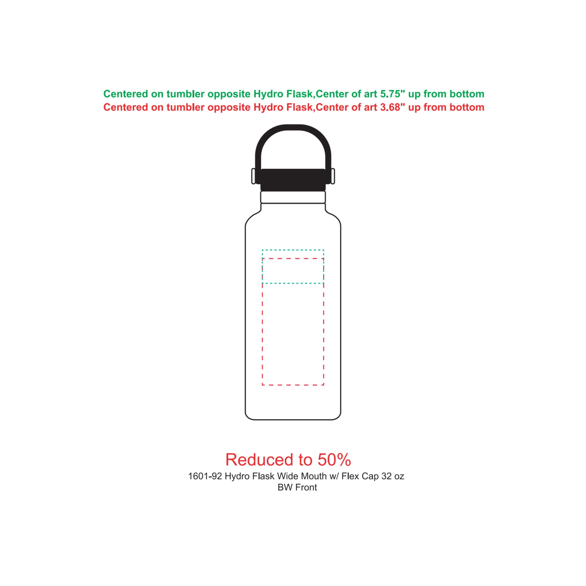 Hydro Flask® Wide Mouth With Flex Cap 32oz - Etchified - Etchified - 1601-92WH