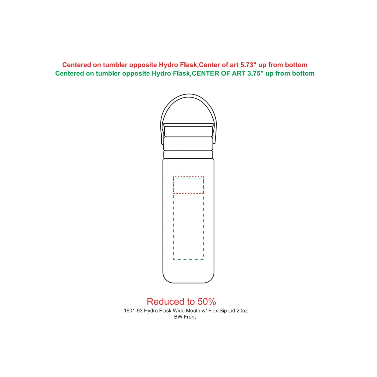 Hydro Flask® Wide Mouth With Flex Sip™ Lid 20oz - Etchified - Etchified - 1601-93CSD