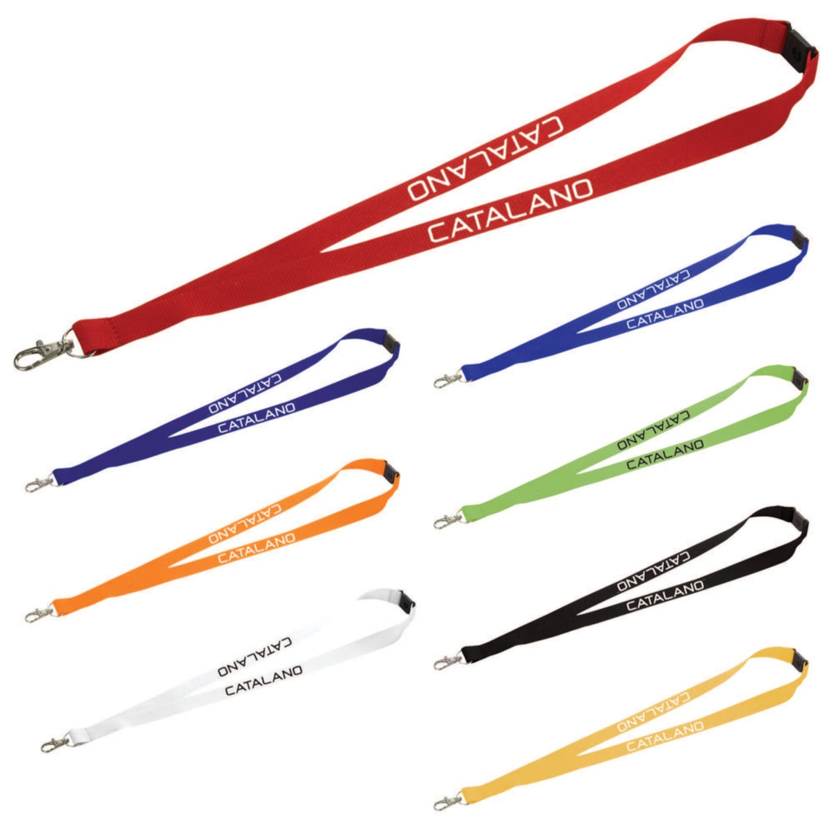 Lanyard with Lobster Clip - Etchified - Etchified - SM-2425OR