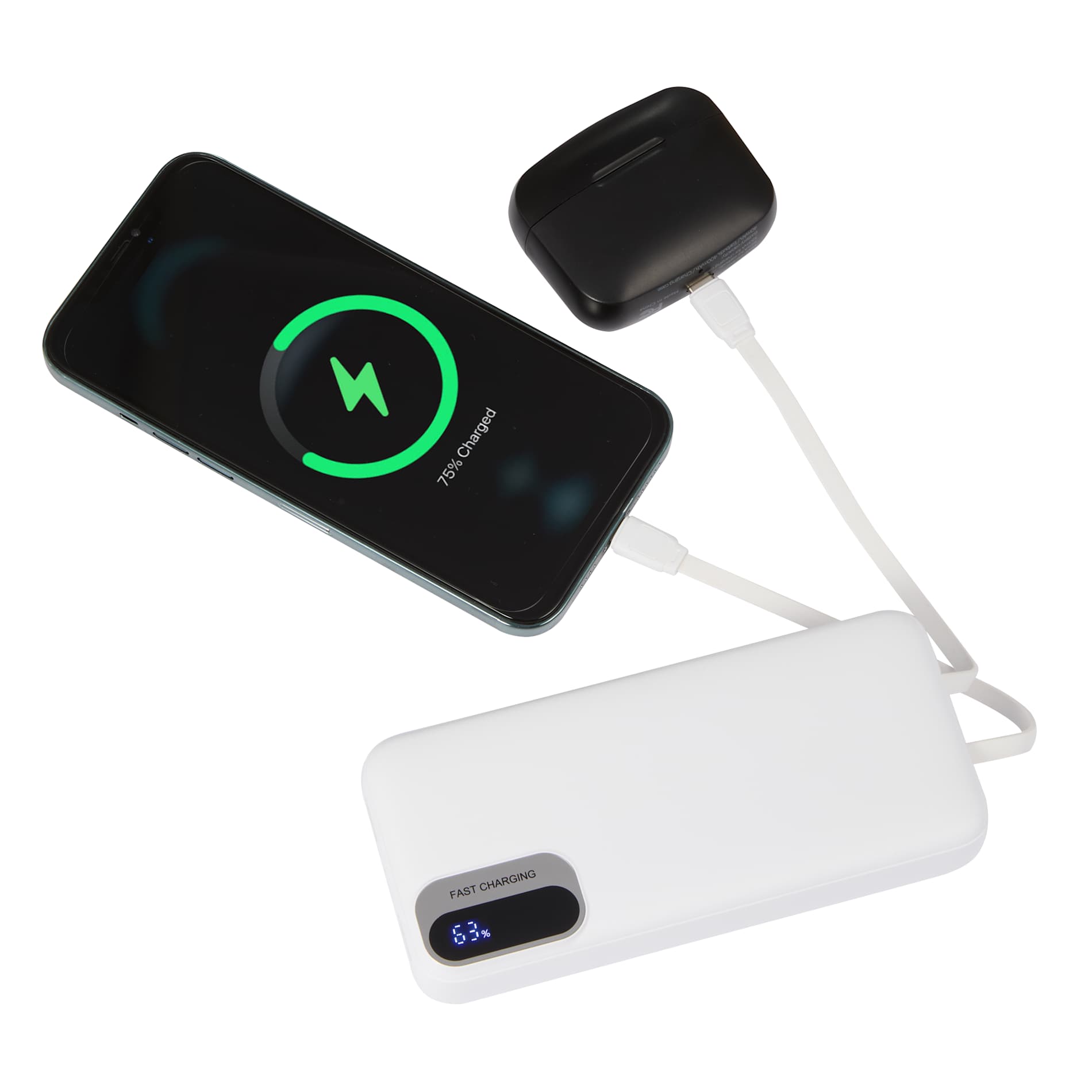 Laptop Power 20,000 mAh PD Power Bank with Cables - Etchified - PCNA (Leed's/Bullet/Trimark) - 7122-29WH