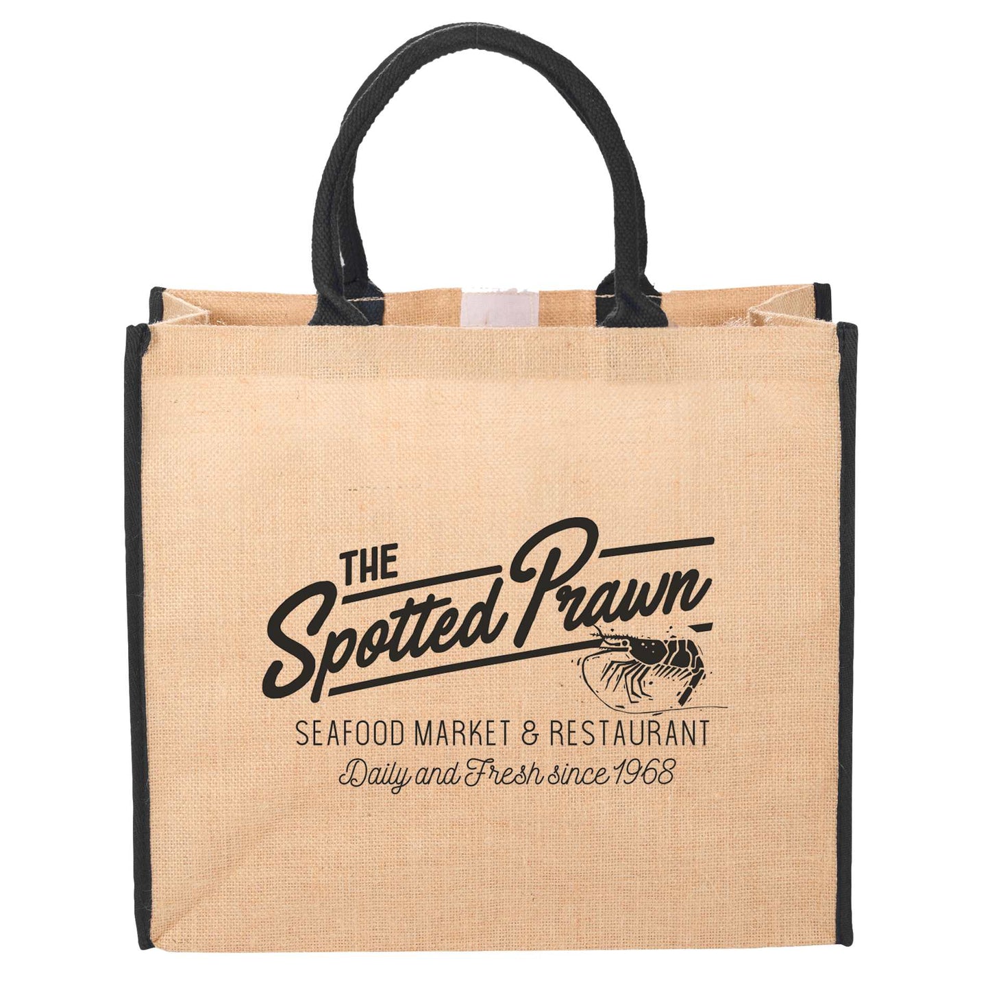 Large Jute Tote - Etchified - Etchified - SM-7126BK