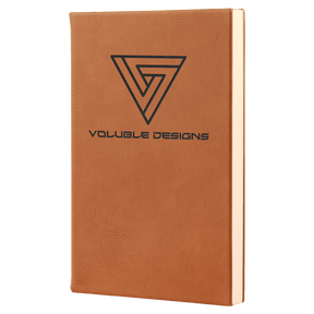 Leatherette Journal with Lined Notepad 5 1/4" x 8 1/4" - Etchified-etchified-GFT654