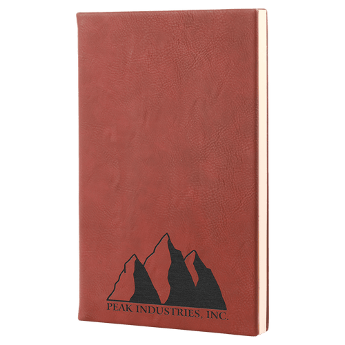 Leatherette Journal with Lined Notepad 5 1/4" x 8 1/4" - Etchified-etchified-GFT657