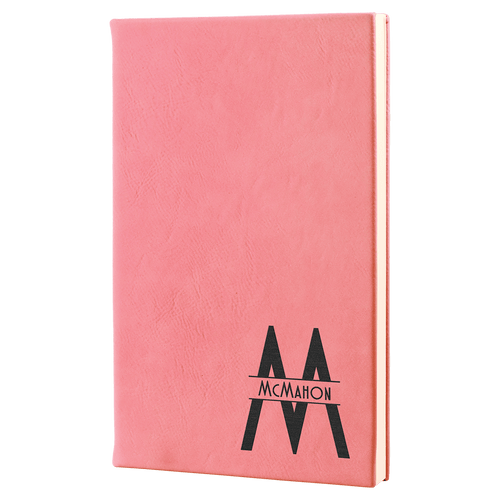 Leatherette Journal with Lined Notepad 5 1/4" x 8 1/4" - Etchified-etchified-GFT658