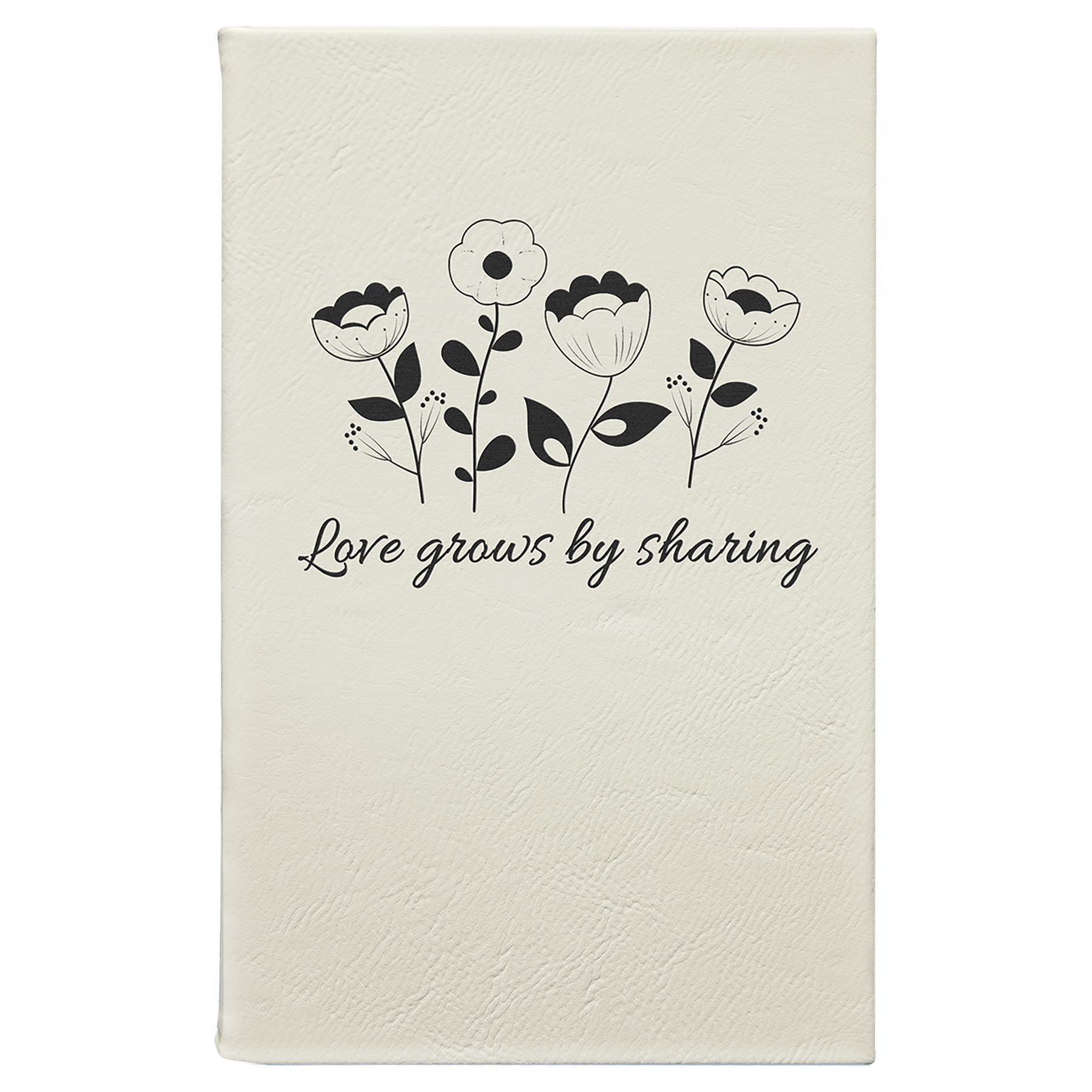 Leatherette Journal with Lined Notepad 5 1/4" x 8 1/4" - Etchified-etchified-GFT930