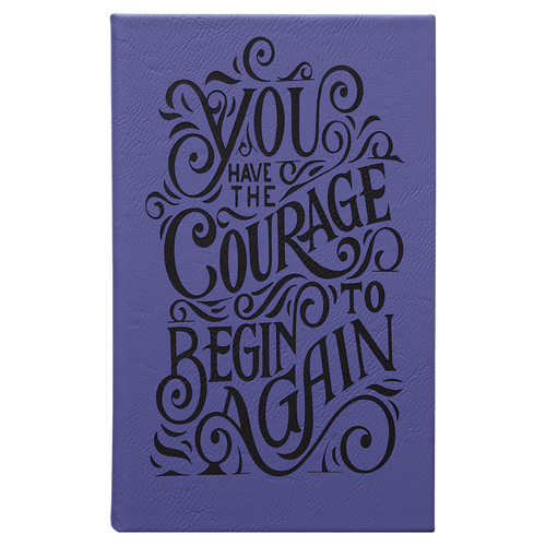 Leatherette Journal with Lined Notepad 5 1/4" x 8 1/4" - Etchified-etchified-GFT931