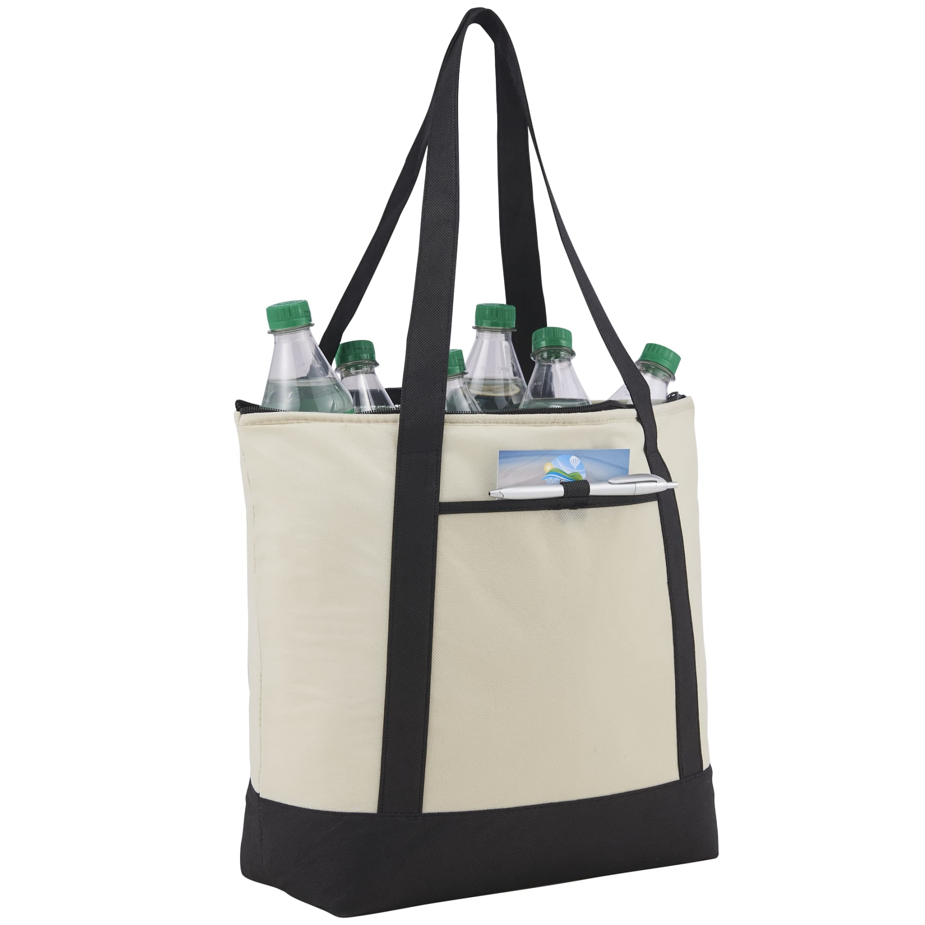 Lighthouse 24 - Can Non - Woven Tote Cooler - Etchified - Etchified - SM-7314RBL