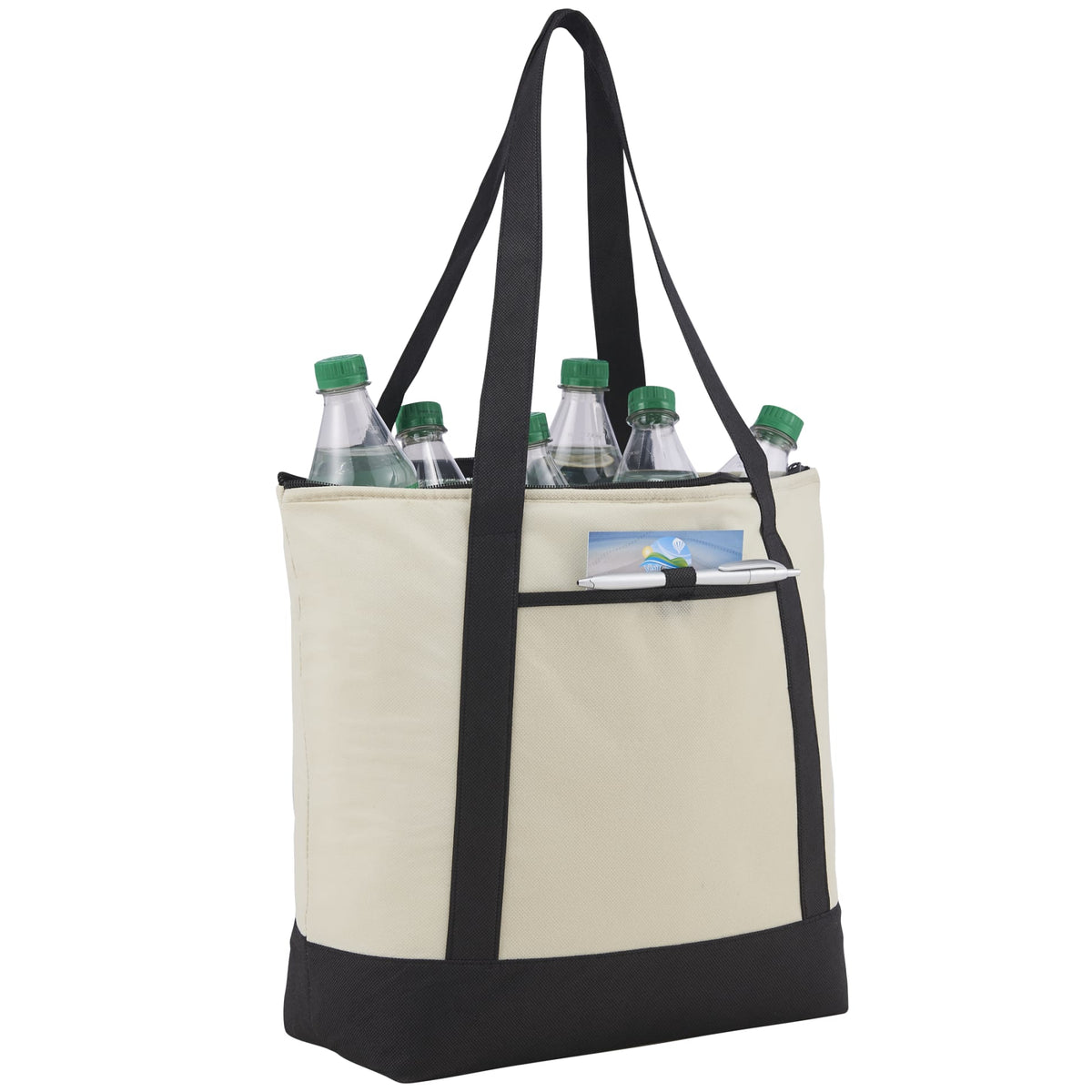 Lighthouse 24 - Can Non - Woven Tote Cooler - Etchified - Etchified - SM-7314RBL