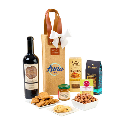 Limerick Lane Cellars Wine Enthusiast Tote & Gourmet Gift Set - Etchified - Gourmet Expressions - 102826-102826-101