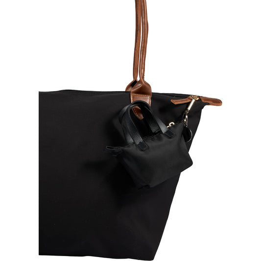 Mini Fontaine Tote Charm - Etchified - Etchified - 9898-30BK