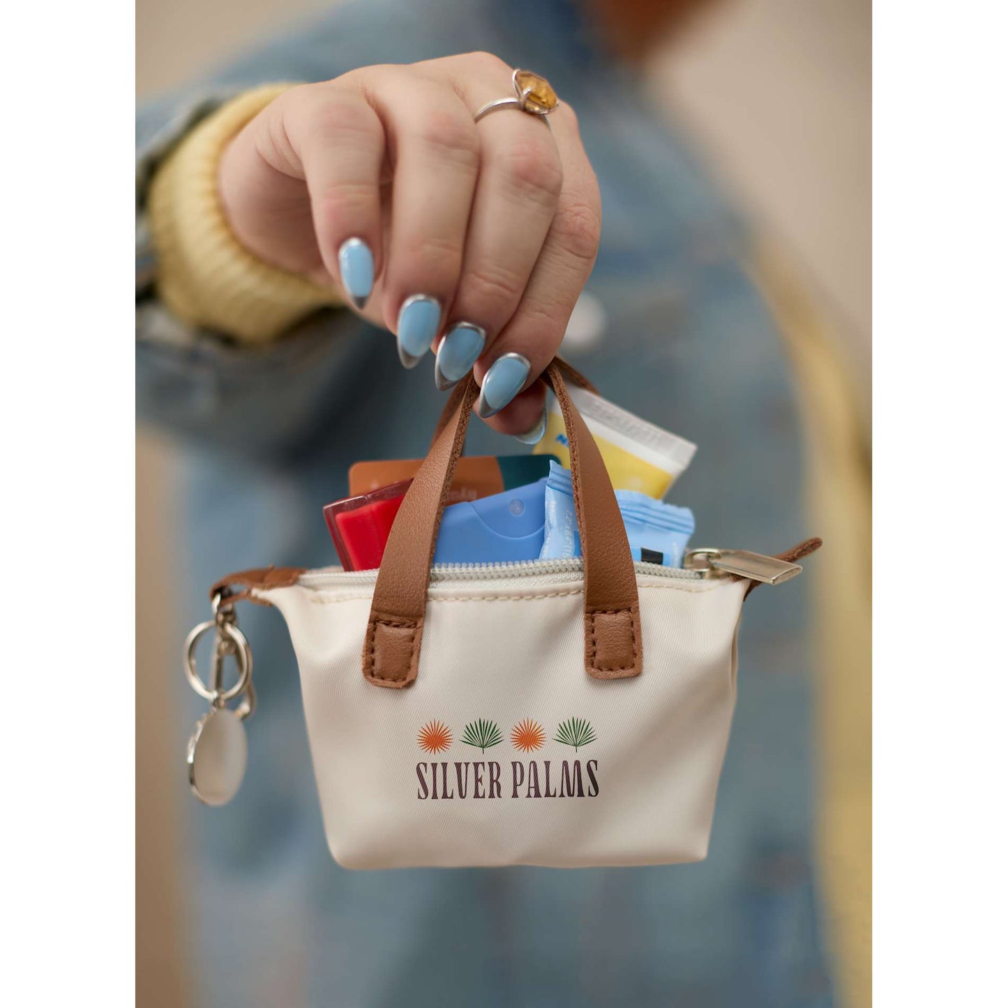 Mini Fontaine Tote Charm - Etchified - Etchified - 9898-30NT
