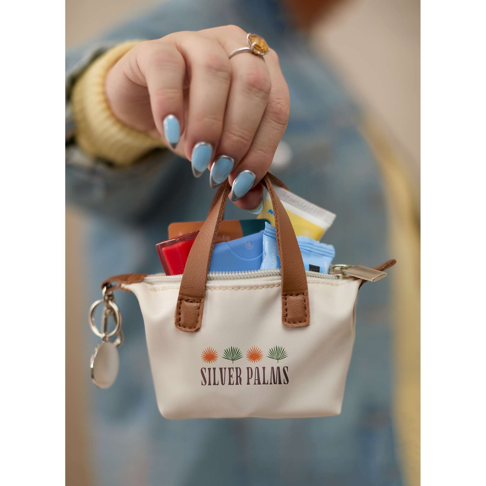 Mini Fontaine Tote Charm - Etchified - Etchified - 9898-30NT