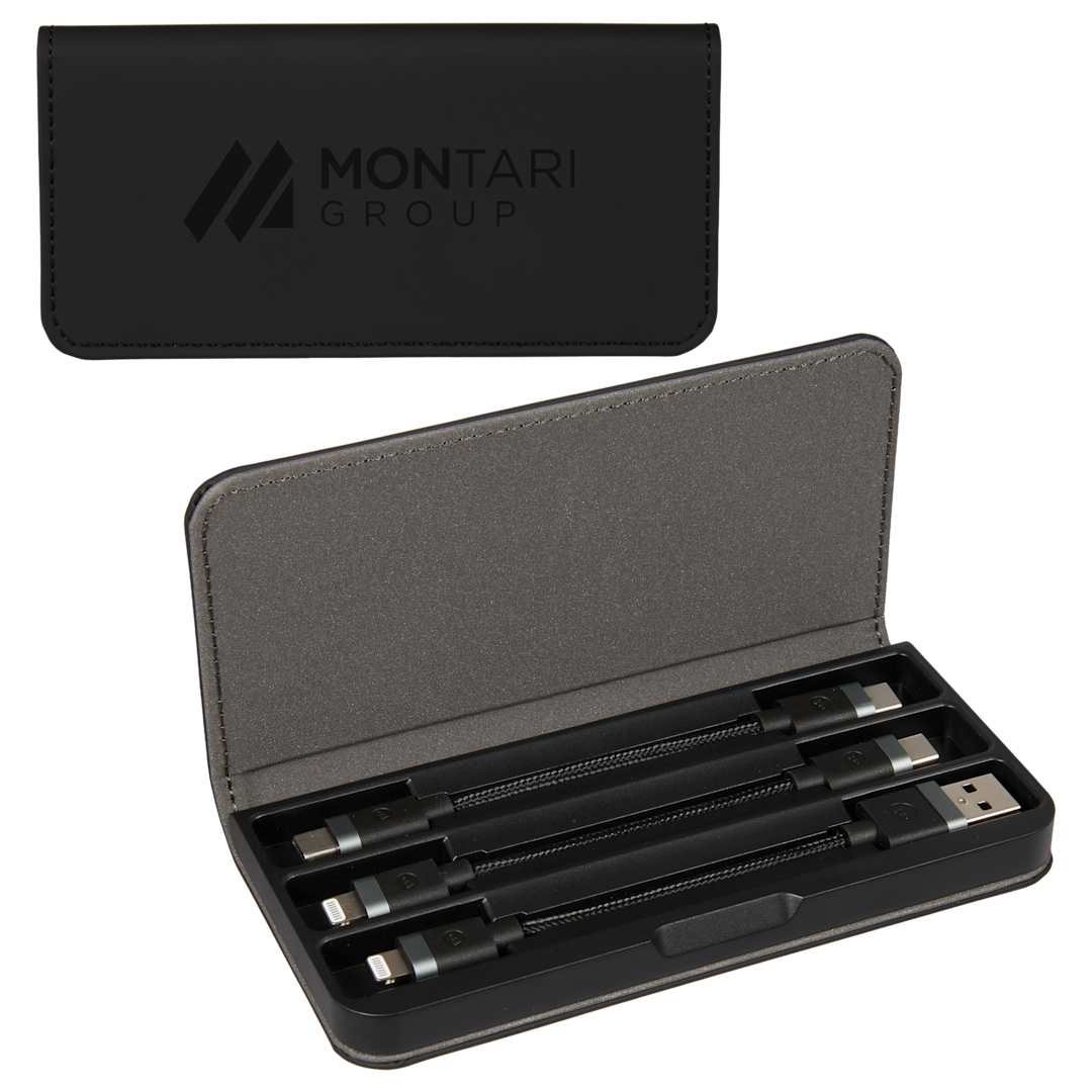 mophie Cable Travel Kit - Etchified - mophie - 7124-28BK