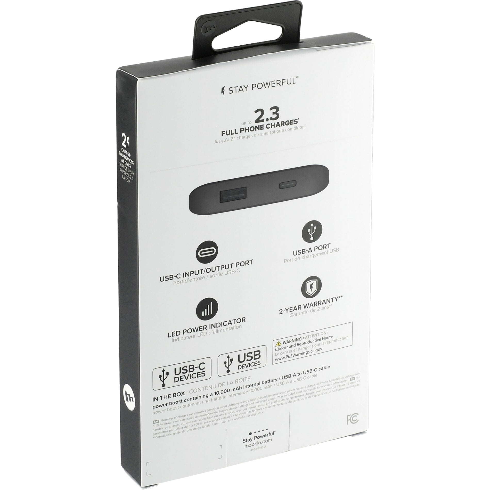 mophie® Power Boost 10,000 mAh Power Bank - Etchified - Etchified - 7124-14BK