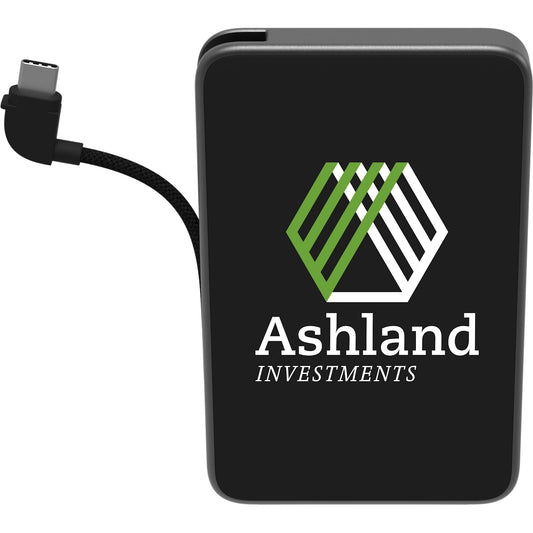 mophie® Powerstation® Mini with Integrated Cable - Etchified - Etchified - 7124-30BK