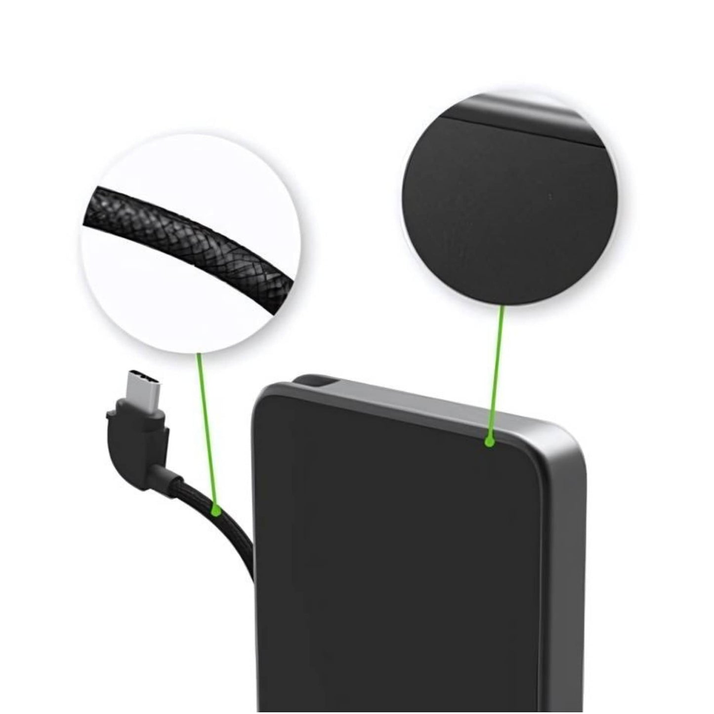 mophie® Powerstation® Mini with Integrated Cable - Etchified - Etchified - 7124-30BK