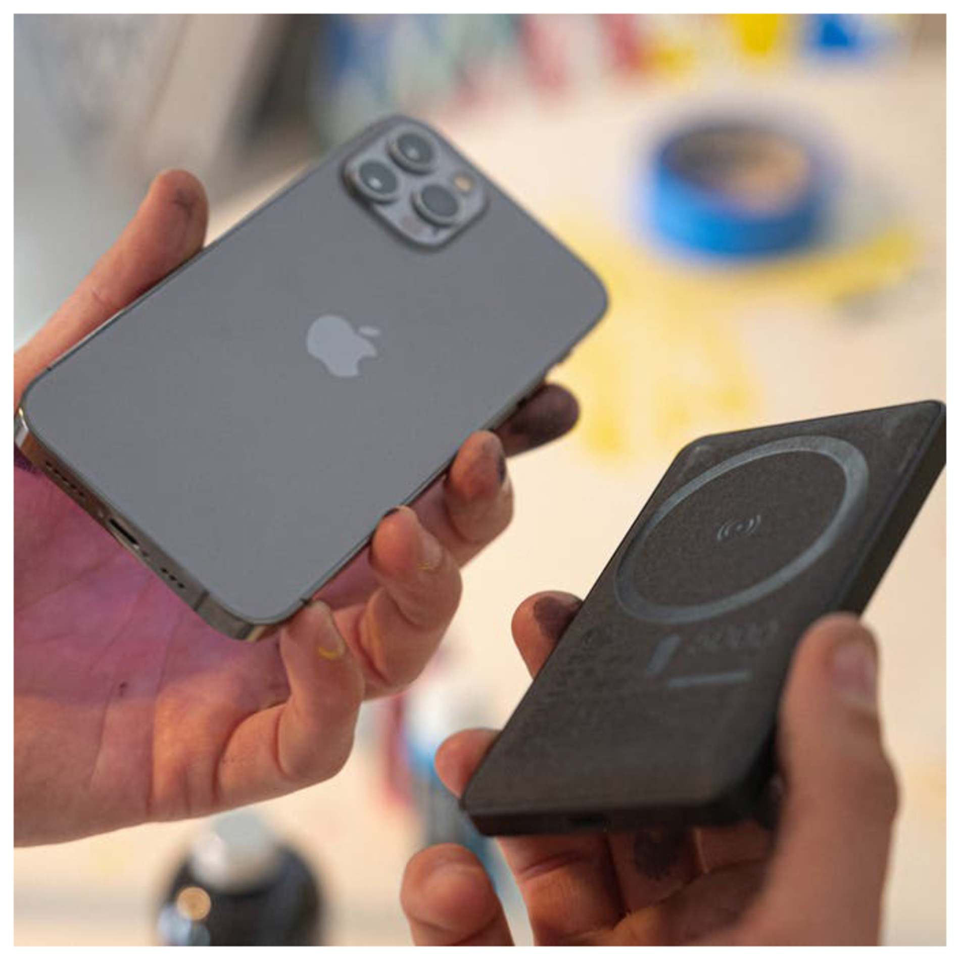 mophie® Snap+ Mini 5000 mAh Wireless Power Bank - Etchified - Etchified - 7124-11BK