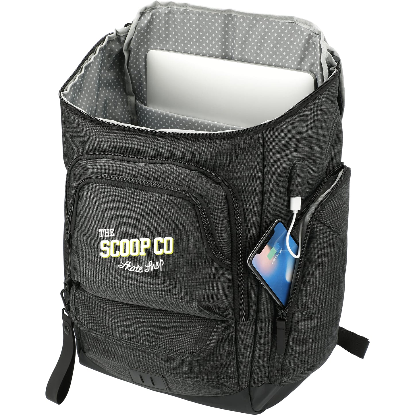 NBN Whitby 15" Computer Backpack w/ USB Port - Etchified - Etchified - 3950-02CA