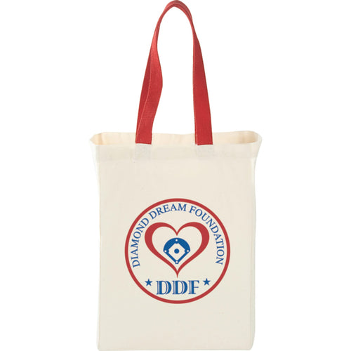Nebraska 5oz Cotton Canvas Grocery Tote - Etchified - GearOne - SM-7236RD