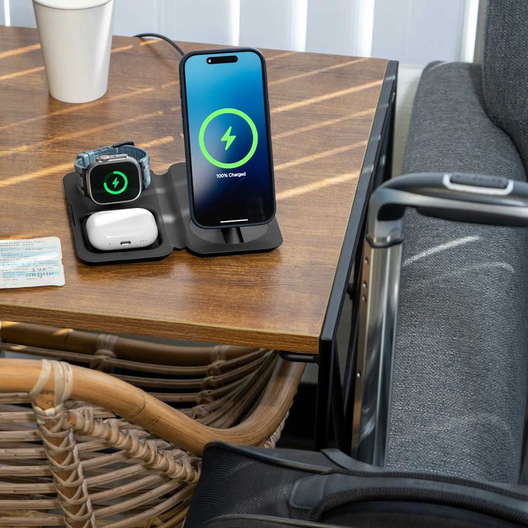 Nimble Fold 3 - in - 1 Wireless Charger - Etchified - Nimble - 7125-07BK