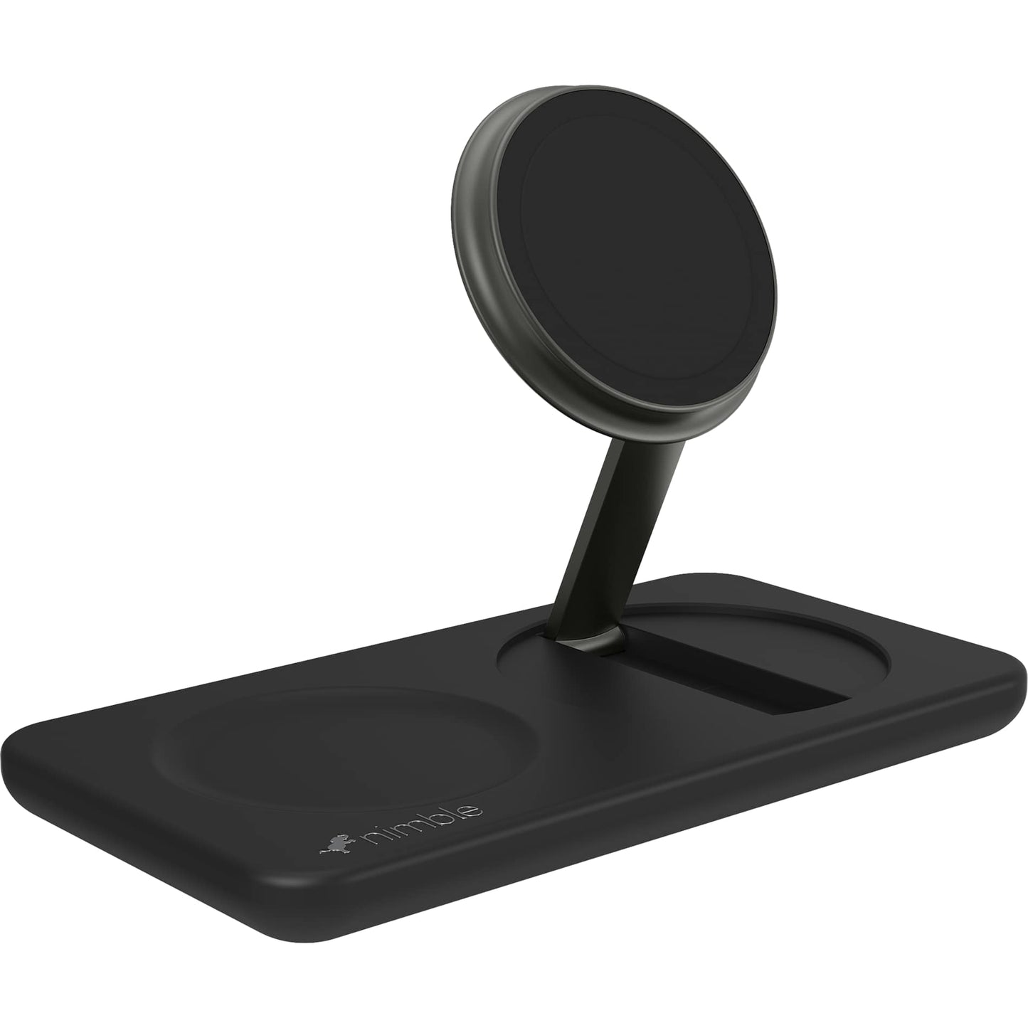 Nimble Podium 2 - in - 1 Wireless Charging Stand - Etchified - Etchified - 7125-10BK