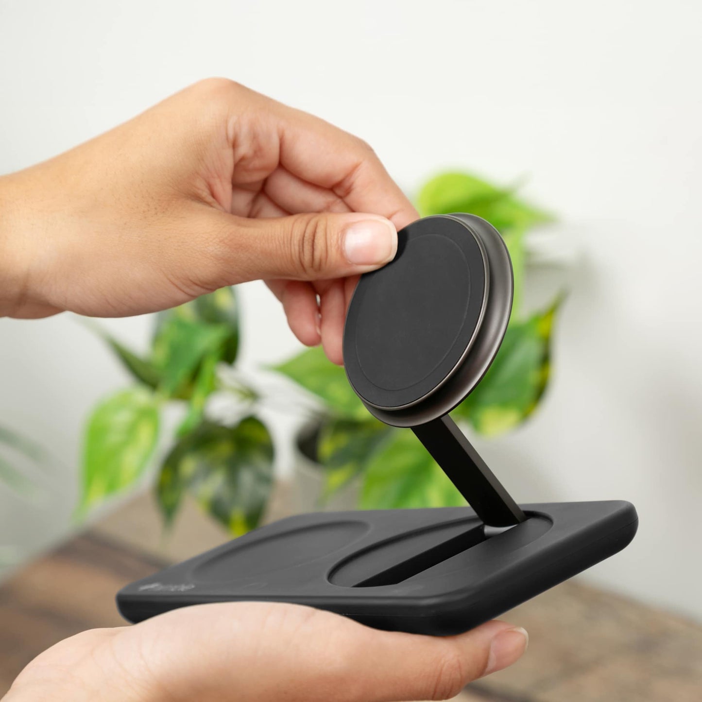 Nimble Podium 2 - in - 1 Wireless Charging Stand - Etchified - Etchified - 7125-10BK