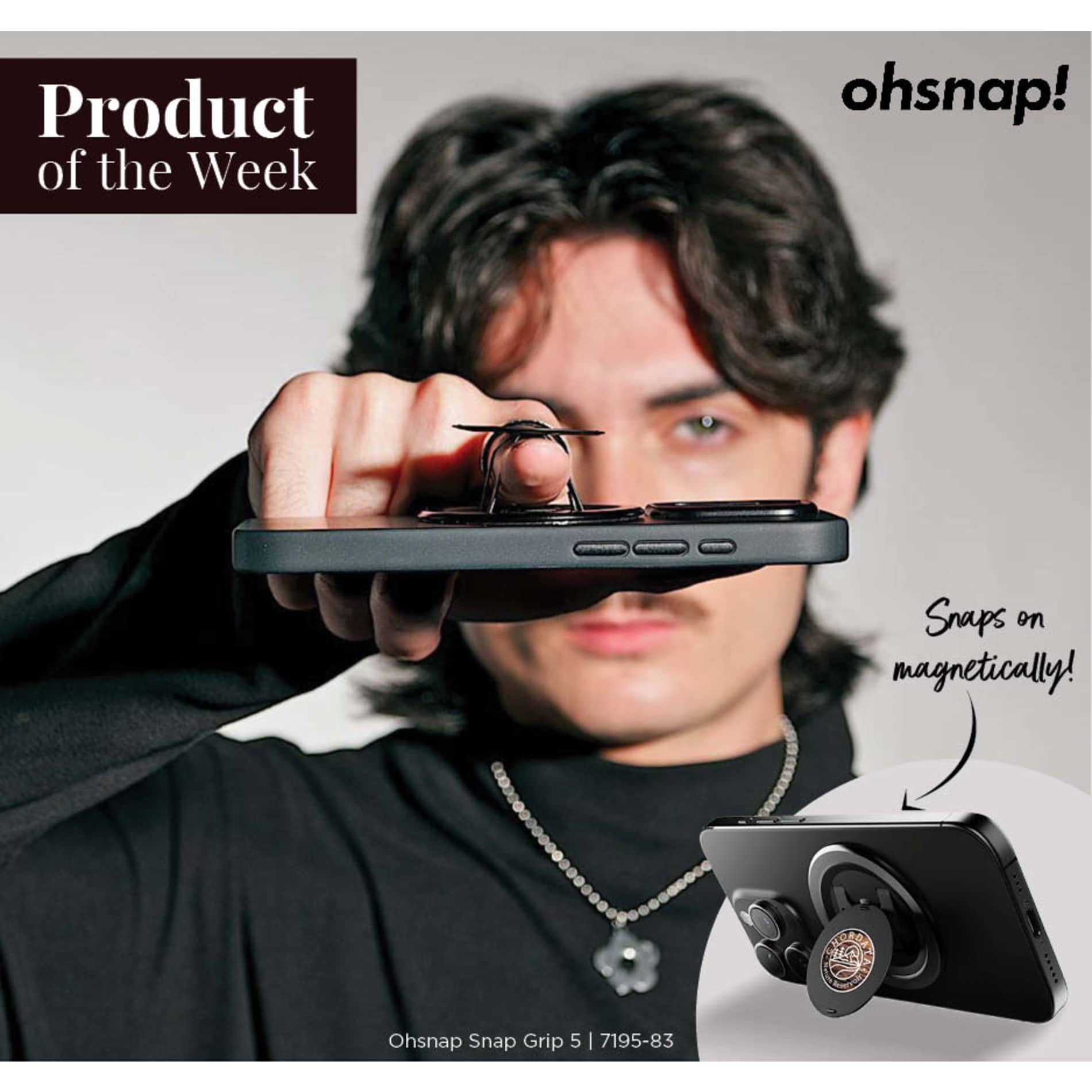 Ohsnap Snap Grip 5 - Etchified - Etchified - 7195-83BK