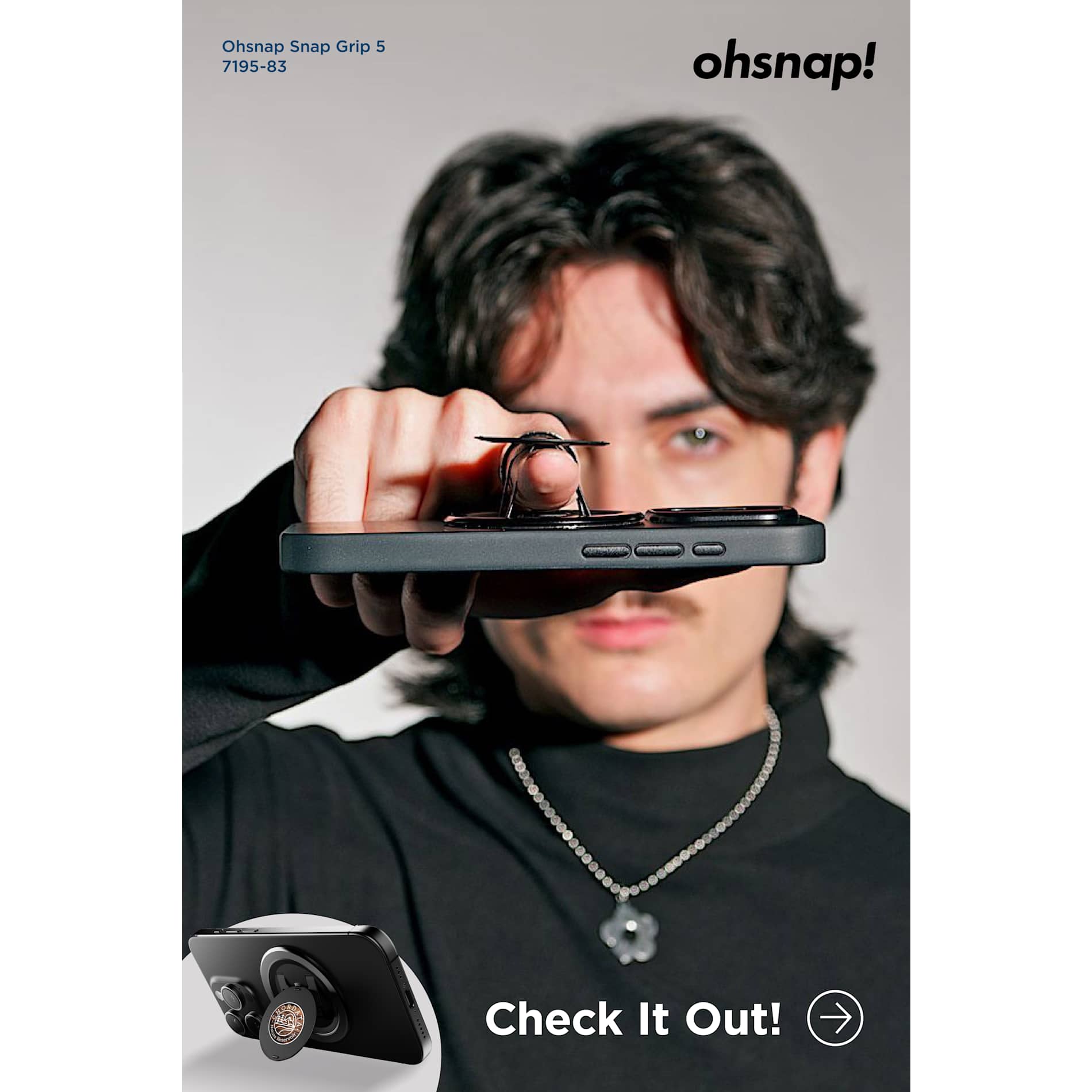 Ohsnap Snap Grip 5 - Etchified - Etchified - 7195-83BK
