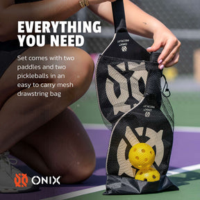 Onix Recruit Beginner Pickleball Set - Etchified - ONIX - 1801-04BK